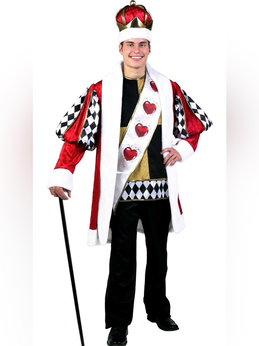 NWT Halloween Costumes Disney King of Hearts Cosplay costume 3X